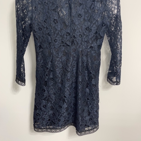 Zara - Lace Navy Dress - Size XS - Mini Cocktail - Picture 5 of 6